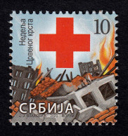 Serbia 2023 Red Cross Croix Rouge Rotes Kreuz, Tax, Charity, Surcharge MNH - Serbie