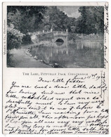 CHELTENHAM - The Lake, Pittville Park- Court Sized - QV Stamp To Paris - Cheltenham