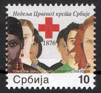 Serbia 2009 Red Cross Croix Rouge Rotes Kreuz, Tax, Charity, Surcharge, MNH - Servië