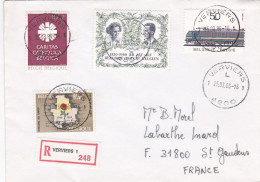 BELGIQUE-1986- Lettre Recommandée VERVIERS Pour Saint GAUDENS-31 (France)..beaux Timbres Sur Lettre,cachet - Cartas & Documentos