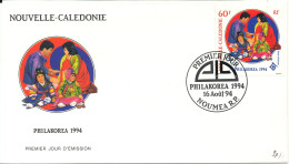 New Caledonia FDC 16-10-1994 PHILAKOREA With Cachet - FDC