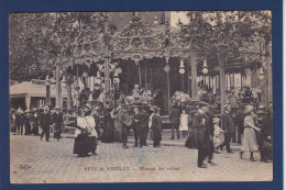 CPA Cirque Fête Foraine Manège Attraction Circulée Neuilly - Circus