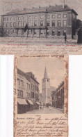 BELGIQUE - 2 CARTES - ARLON - EGLISE 1901 / Palais Du Gouverneur 1904 - Aarlen