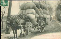 CPA*81* MAZAMET- Une Charrette De BOURRASSE - Industrie Lainière _Labouche  N° 623 * TOP* TàD 1909 - Mazamet