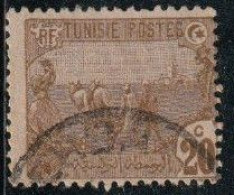 Tunisie 1906 Yv. N°34 - 20c Brun Laboureurs - Oblitéré - Used Stamps