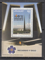 2015 Uruguay Armenian Genocide Memorial  Souvenir Sheet MNH - Uruguay