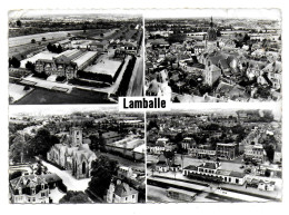 (22). Lamballe. 1 Cp. (11) 4.12-3.5 Collège Moderne Technique De Garcon, Quartier Gare..1953 & (12) 1755 Jardin Public - Lamballe