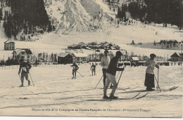 74 - CHAMONIX - Sapeurs Pompiers à Skis - 1er Concours Français - CPA Adolphe COUTTET - Chamonix-Mont-Blanc