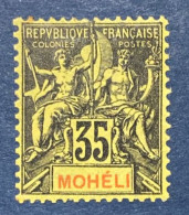 Mohéli YT N°9 Neuf* Signé RP - Unused Stamps