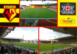 1) Stadion Postkarte Vicarage Road Stadium The Vic Watford FC Hornets West Hertfordshire England Postcard Football Stade - Soccer