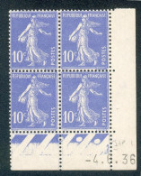 Lot 3907 France Coin Daté N°279 Semeuse (**) - 1930-1939