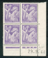 Lot A950 France Coin Daté Iris N°651 (**) - 1940-1949