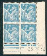 Lot A935 France Coin Daté Iris N°650 (**) - 1940-1949