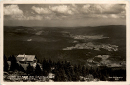 Blick über Arber über Schutzhaus Nach Eisenstein-Lackaberg U. Panzer - Regen