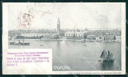 Venezia Città Telegramma Prima Società Cartoline Postali Cartolina RT7149 - Venezia (Venice)