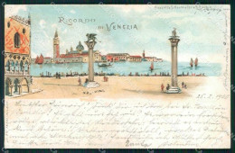 Venezia Città Ricordo Di Piazzetta San Marco Isola San Giorgio Cartolina RT7868 - Venezia