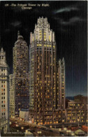 Chicago - Tribune Tower Bys Nighttone - Chicago