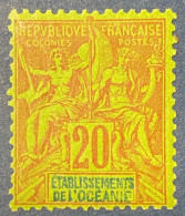 Etablissement Français De L'océanie YT N°7 Neuf*signé RP - Unused Stamps