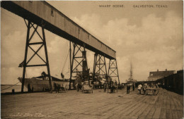 Galveston - Wharf Scene - Andere & Zonder Classificatie