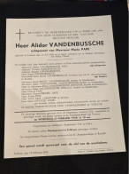 Alidor Vandenbussche Echtg Pape Marie *1878 Torhout +1949 Torhout Proot Vanclooster Perneel Vergote Vanwalleghem Pierloo - Todesanzeige