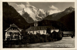 Gsteig Bei Interlaken - Die Kirche Mit Jungfrau - Gsteig Bei Gstaad