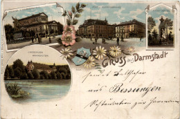 Gruss Aus Darmstadt - Litho - Darmstadt