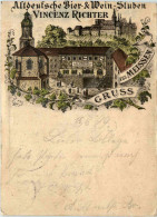 Gruss Aus Meissen - Bier Und Weinstube Vincenz Richter - Litho - Meissen