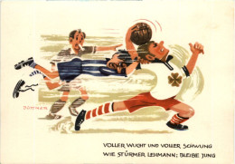 Fussball - Künstlerkarte Jüttner - Football