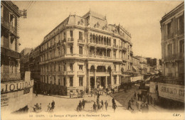 Oran, La Banque DÀlgerie Et Le Boulevard Seguin - Oran