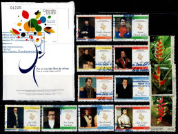 0161AB-COLOMBIA-2009-HCV - USED POSTAL WITH SCARCES-2 COMPLETE SETS - Kolumbien