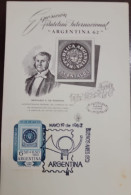 D)1962, ARGENTINA, FIRST DAY COVER, ISSUE, INTERNATIONAL PHILATELIC EXHIBITION "ARGENTINA'62", 15 CENTS OF 1862, GERVASI - Other & Unclassified