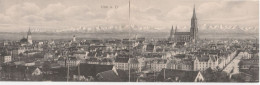 Ulm Germany 1906 Double Postcard - Ulm