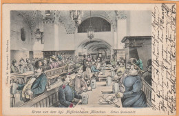 Munchen Hofbrauhaus Bier Germany 1906 Postcard - Muenchen