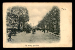 75 - PARIS - LES GRANDS BOULEVARDS - CARTE EN RELIEF - VOIR ETAT - Loten, Series, Verzamelingen