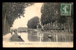 93 - NEUILLY-SUR-MARNE - LE CANAL DE CHELLES VERS LES ECLUSES - VOIR ETAT - Neuilly Sur Marne