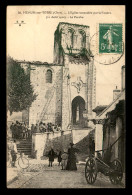 18 - MEHUN-SUR-YEVRE - L'EGLISE INCENDIEE PAR LA FOUDRE LE 21 AOUT 1910 - Mehun-sur-Yèvre