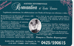 Calendarietto - Agenzia Sentimentale - Romantica - Badia Pol. Rovigo - Anno 1998 - Formato Piccolo : 1991-00