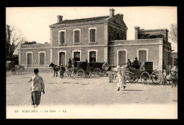 ALGERIE - MASCARA - LA GARE DE CHEMIN DE FER - DILIGENCES - Autres & Non Classés