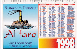 Calendarietto - Al Varo - Ristorante - Pizzeria - Anno 1998 - Formato Piccolo : 1991-00