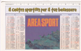 Calendarietto - Area Sport - Anno 1998 - Formato Piccolo : 1991-00