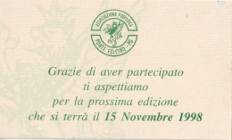 Calendarietto - Associazione Podistica - Ponte Felcino - Perugia - Anno 1998 - Formato Piccolo : 1991-00