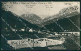 Belluno Santo Stefano Di Cadore Cimitero Militare Cartolina VK4366 - Belluno