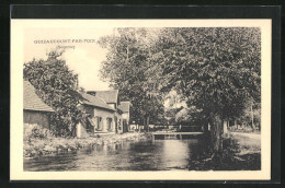 CPA Guizaucourt-par-Poix, Uferpartie Avec Pont  - Other & Unclassified