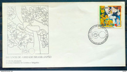 Envelope FDC 642 1995 Japao CBC Brasilia Diplomatic Relations - FDC