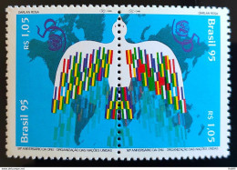 C 1971 Brazil Stamp United Nations United Nations Map Bird 1995 - Ungebraucht