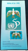 Brochure Brazil Edital 1995 24th Anniversary Of The UN Without Stamp - Covers & Documents