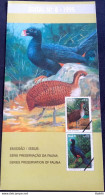 Brochure Brazil Edital 1995 08 Preservation Of Fauna Birds Without Stamp - Brieven En Documenten