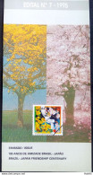 Brochure Brazil Edital 1995 07 Friendship Brazil Japan Flora Without Stamp - Covers & Documents