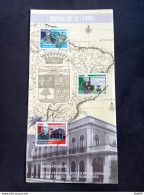 Brochure Brazil Edital 1995 05 Brazilian Personalities Map Barão Do Rio Branco Without Stamp - Briefe U. Dokumente