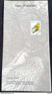 Brochure Brazil Edital 1995 02 Urban Birds Without Stamp - Cartas & Documentos